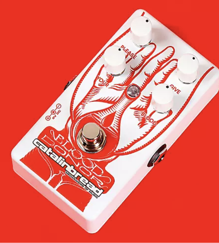 Unleash Wicked Fuzz Tones and Support ALS Research with the Limited Edition Catalinbread Blood Donor Guitar Fuzz Pedal