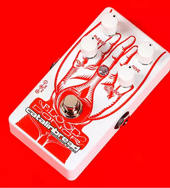 Unleash Wicked Fuzz Tones and Support ALS Research with the Limited Edition Catalinbread Blood Donor Guitar Fuzz Pedal